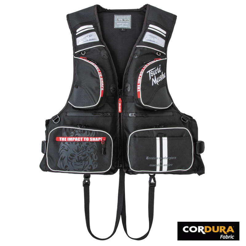 楽天市場】釣武者 コーデュラダイヤルベスト グレー V0090 (ライフ