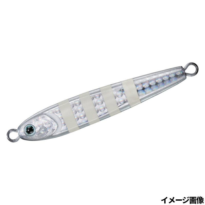 120g TGベイト風　高比重 メタルジグ  シルバーグロー ゼブラグロー 楽天市場】ダイワ ジグ TGベイト 80g 3Dシルバーゼブラグロー