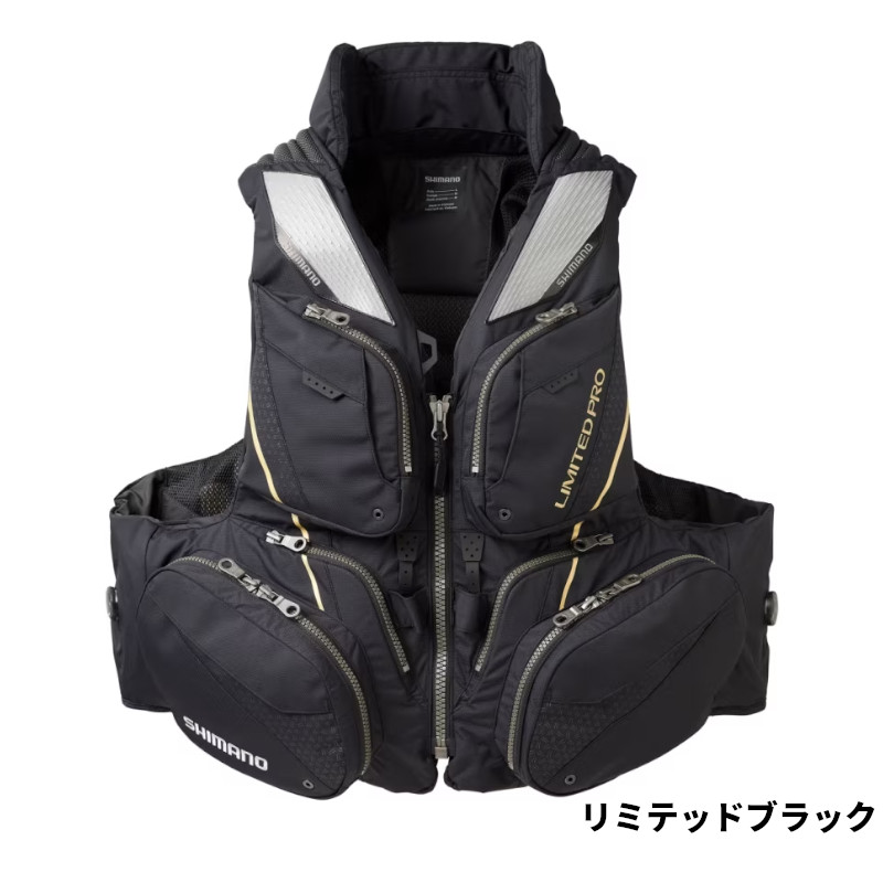 【現品限り】 シマノ ライフジャケット リミテッドプロ フローティングベスト L リミテッドブラック VF-130W｜釣具のポイント 店