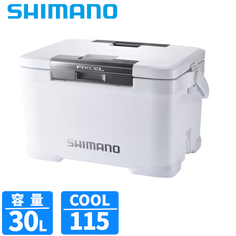 【3点購入で最大P28倍＆お得なクーポン配布中！】シマノ クーラーボックス フィクセル TD 30L パールホワイト NF-430Z クーラーボックス