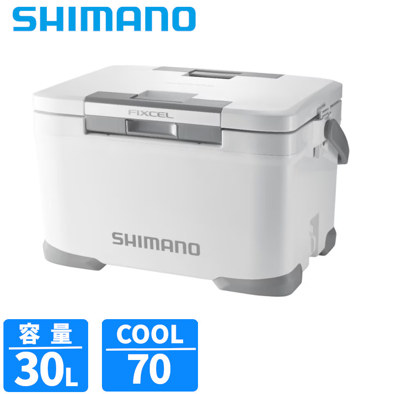 シマノ クーラーボックス フィクセル LT 30L Wライトグレー NF-730Z クーラーボックス|釣具のポイント 店
