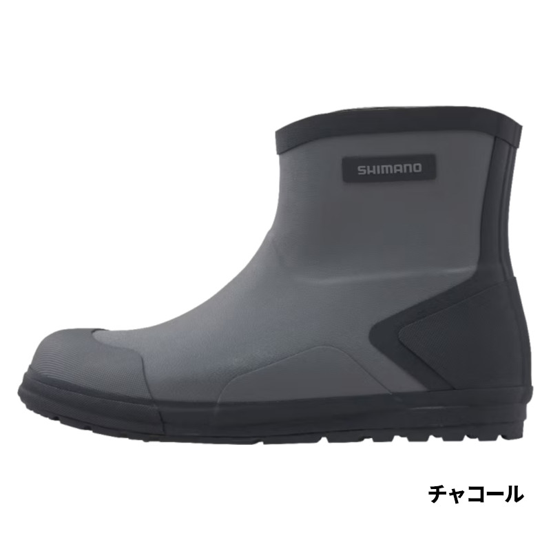 シマノ フットウェア ショート ショートデッキブーツ M チャコール FB-340X