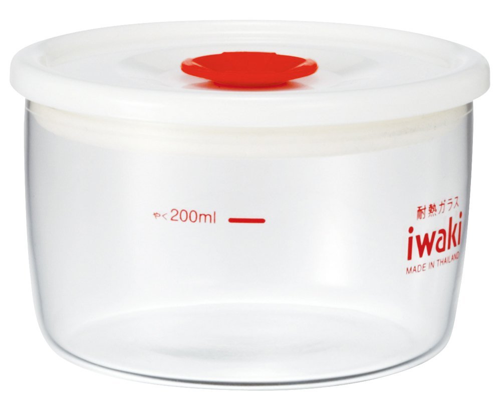 iwaki 耐熱ガラス製保存容器 密閉パック 0.2L 7014SMP-R