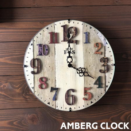 掛け時計 インターフォルム 時計 AMBERG アンベルク CL-8931 ウォールクロック 電波時計 壁掛け時計 ステップムーブメント リビング 子供部屋 カフェ ビンテージ 人気 レトロ ポップ おしゃれ プレゼント INTERFORM｜家具インテリア雑貨POINT