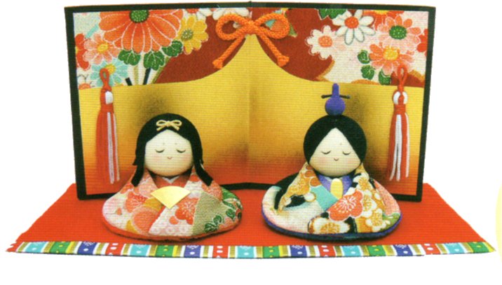 雛人形 ひなまつり 友禅おすまし雛 手作り コンパクト 和雑貨 ひなまつり