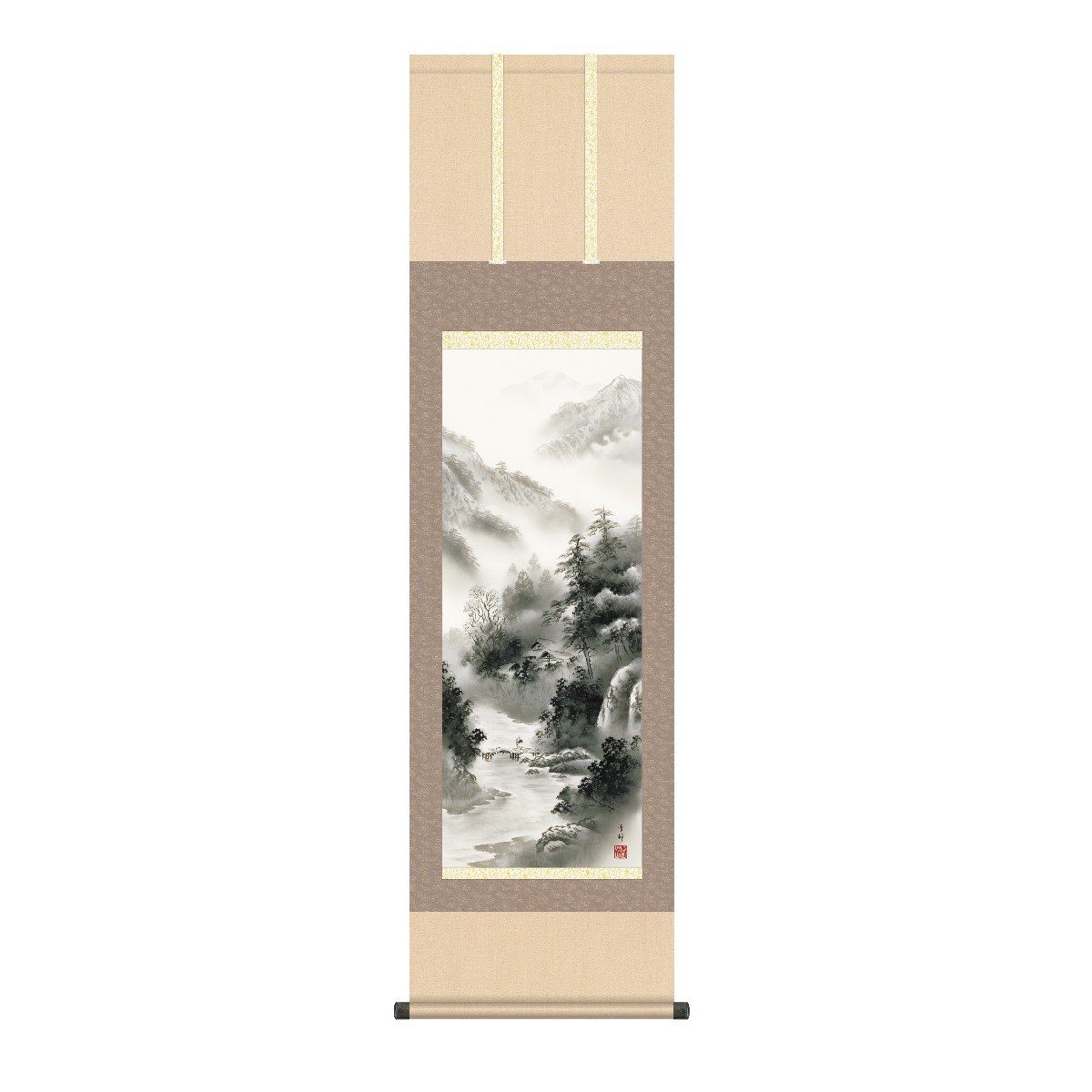 楽天市場】掛け軸 掛軸（かけじく）尺三幅 山河郷愁（横田 修幸