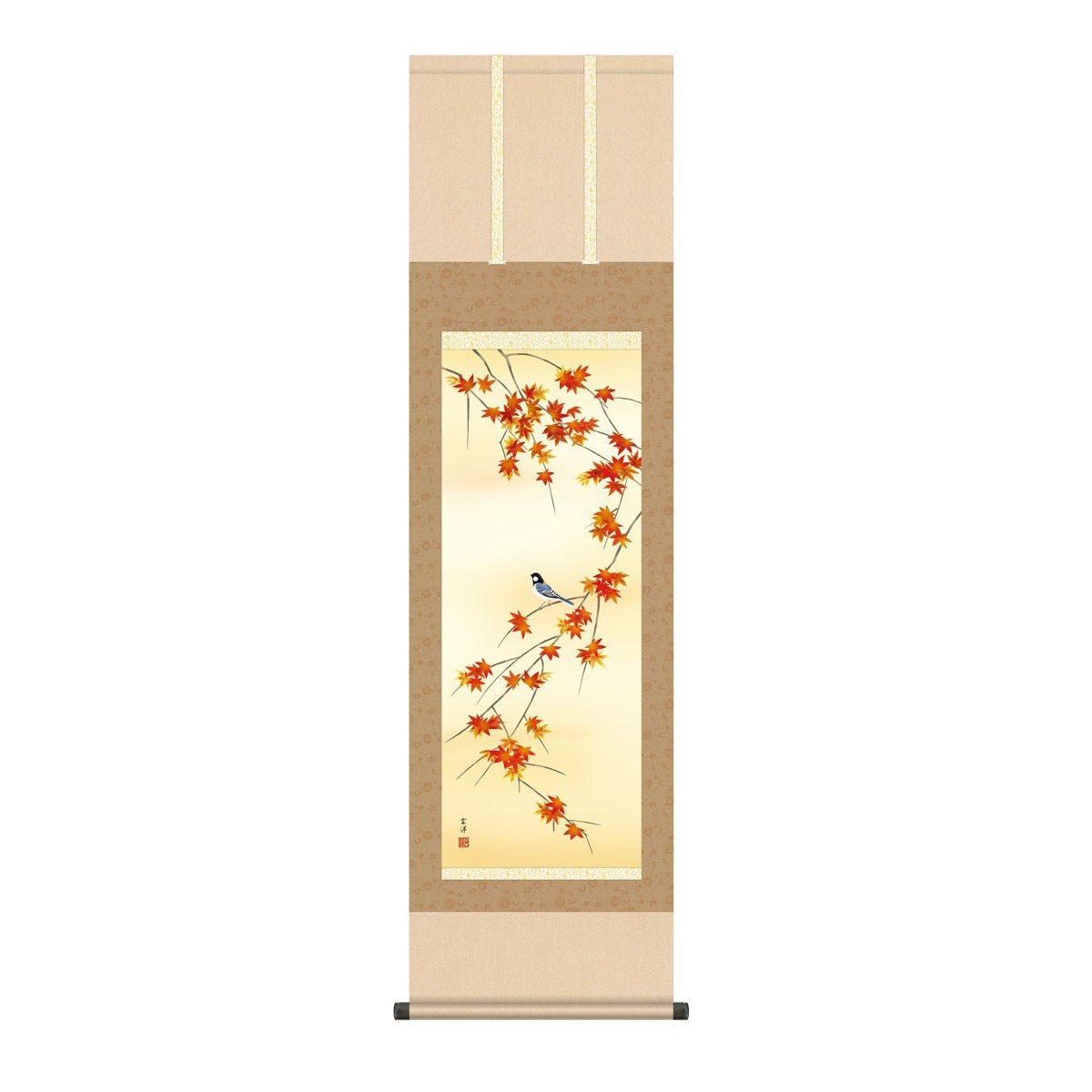 オンラインショップ 送料無料 掛け軸 現代作家 花鳥画 季節飾り 秋掛け 紅葉 もみじ 高精彩複製画 Fucoa Cl オンラインショップ 送料無料 掛け軸 現代作家 花鳥画 季節飾り 秋掛け 紅葉 もみじ 高精彩複製画 Fucoa Cl
