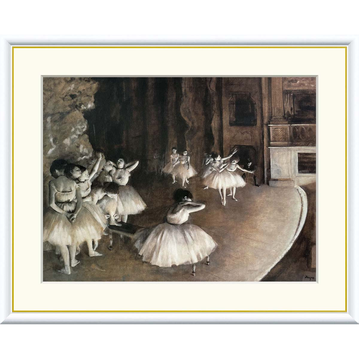 楽天市場】絵画 世界の名画 ダンスのレッスン エドガー・ドガ 額入り
