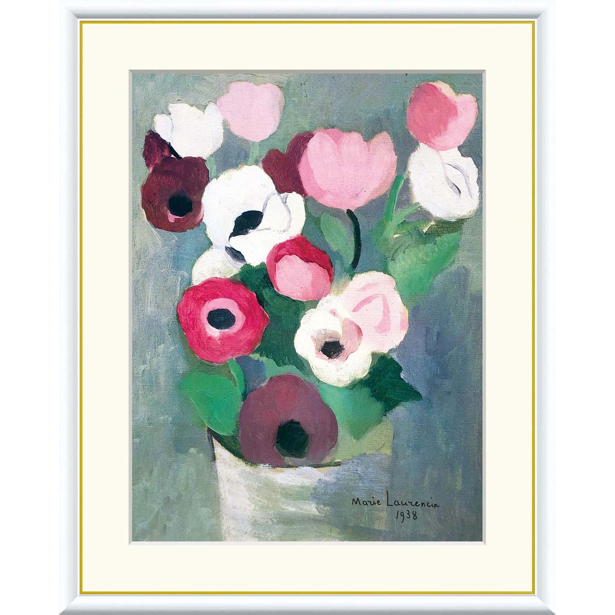 楽天市場】絵画 世界の名画 花 マリー・ローランサン 額入り