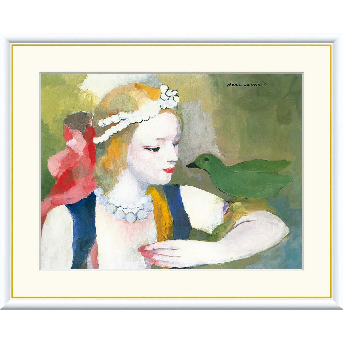 マリーローランサン複製画 楽天市場】絵画 世界の名画 花瓶 マリー・ローランサン 額入り