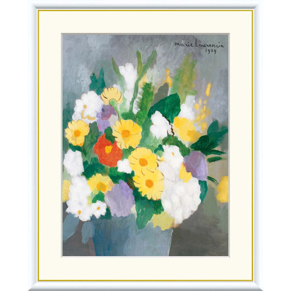 楽天市場】絵画 世界の名画 花 マリー・ローランサン 額入り