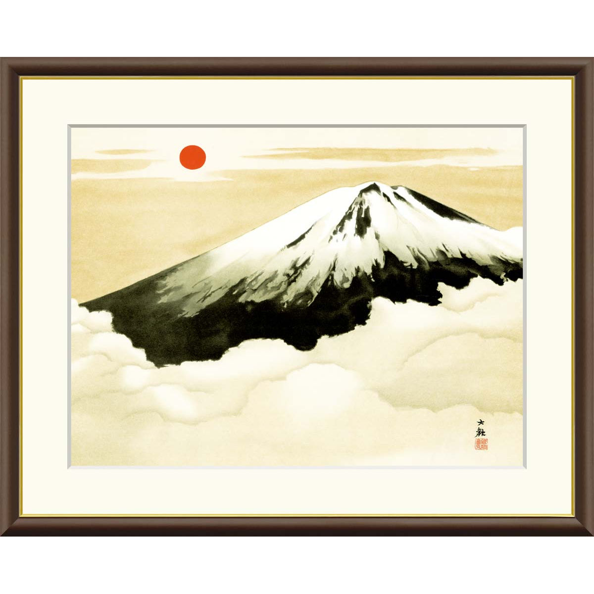 楽天市場】横山大観 絵画 霊峰春色 送料無料 【複製】【美術印刷
