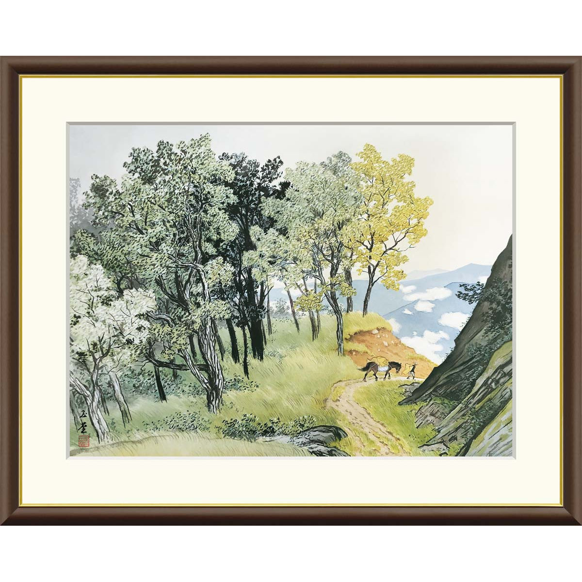 楽天市場】【作家名】礒田亘弘 【作品名】陸 枯山水 絵画 日本庭園