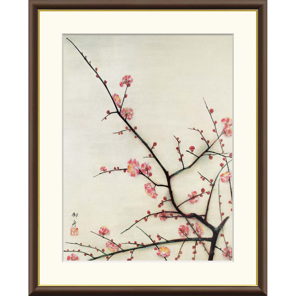 小林古径 木版画 赤絵 静物画 版画 絵画 額装　F 小林古径 木版画 赤絵 静物画 版画 絵画 額装 F - メルカリ