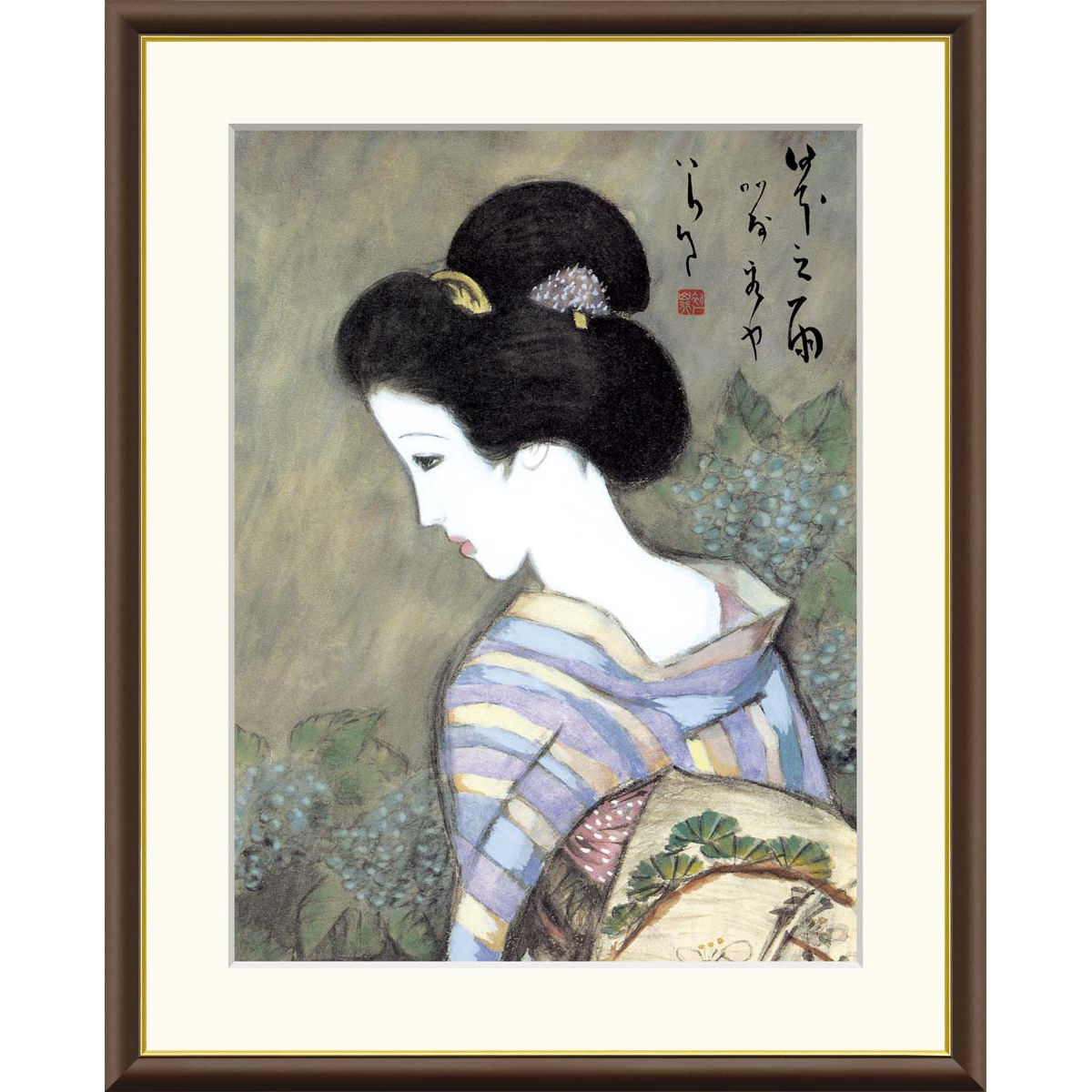 楽天市場】絵画 日本の名画 舞姫 竹久夢二 額入り インテリア アート