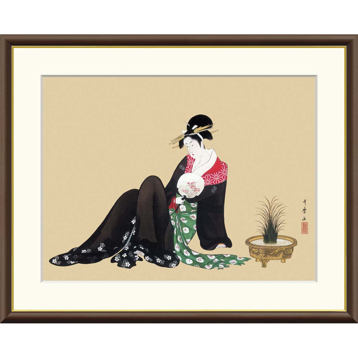 楽天市場】小倉遊亀 明果 静物画 絵画 蜜柑 苺 和風 日本画家