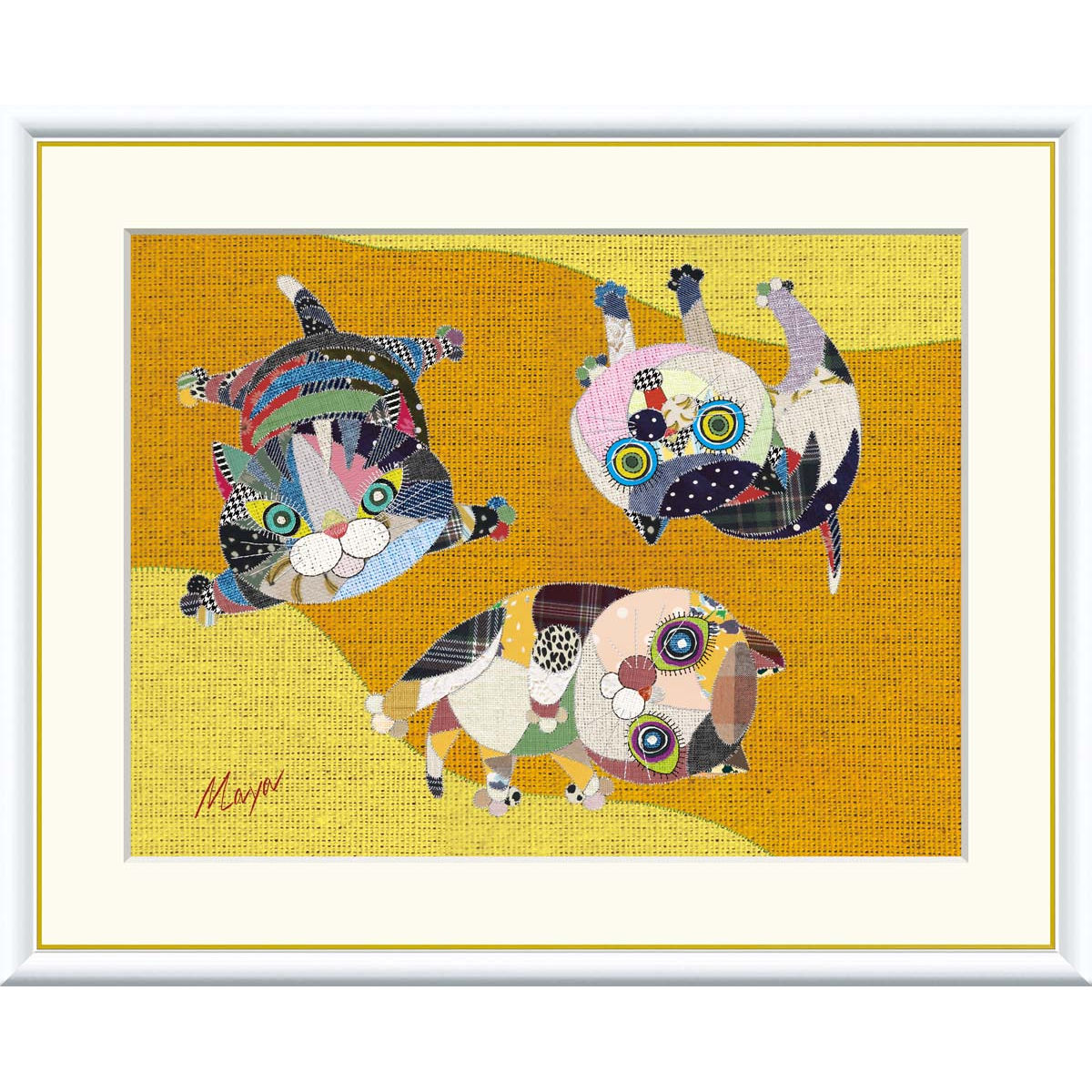 鷹塀三奈　版画　版画シート　３枚　猫　猫　うさぎ 鷹塀三奈 版画 版画シート 3枚 猫 猫 うさぎ 2025年最新】鷹塀