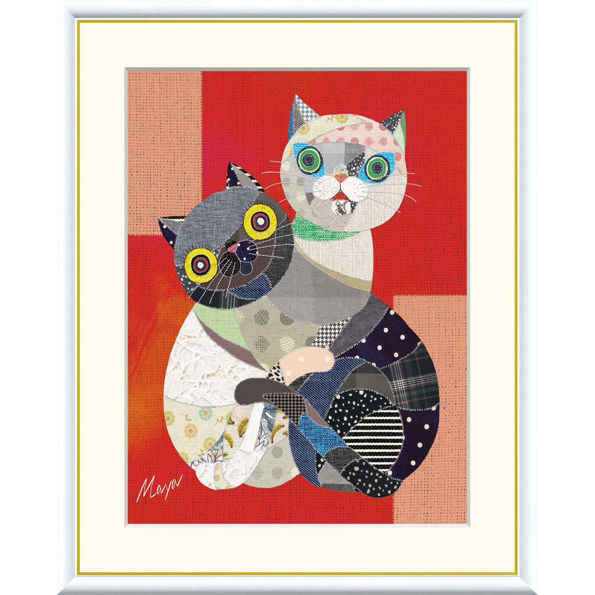 楽天市場】猫 絵画 可愛い絵 銅版画 エッチング 鷹塀三奈 「GOOD