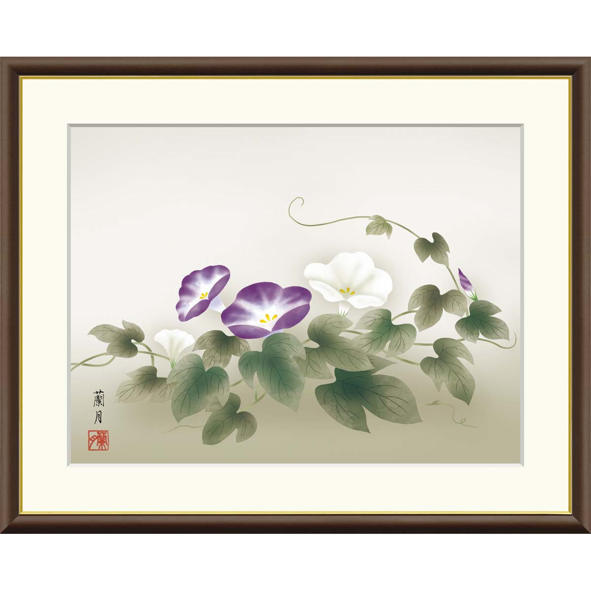 楽天市場】絵画 現代日本画 花鳥画 夏飾り 菖蒲に小鳥 西尾香悦