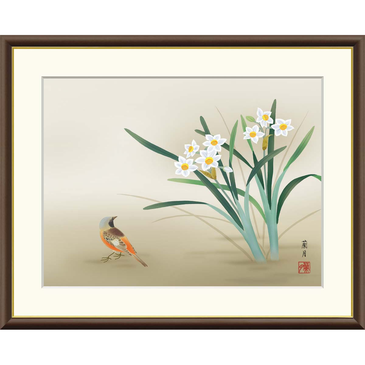 楽天市場】絵画 現代日本画 縁起画 七福神 吉井蘭月 額入り