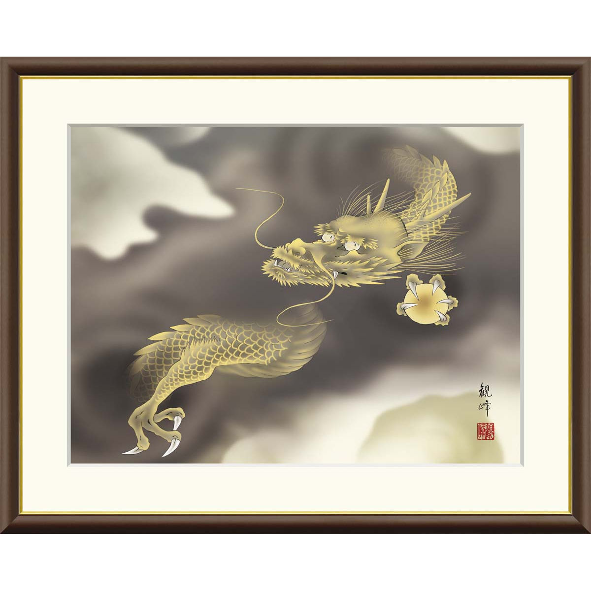楽天市場】絵画 現代日本画 縁起画 七福神 吉井蘭月 額入り