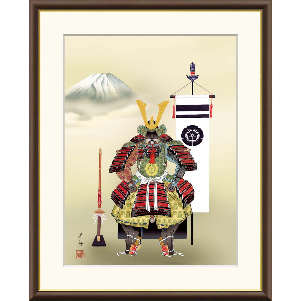 楽天市場】絵画 現代日本画 節句画 端午の節句 兜に菖蒲 緒方葉