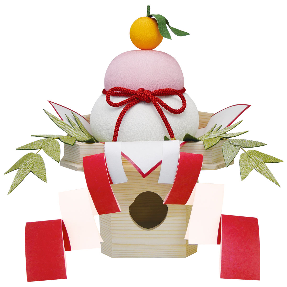 楽天市場】京都夢み屋 祝紅白鏡餅 (YE19-11) ちりめん細工の正月置き