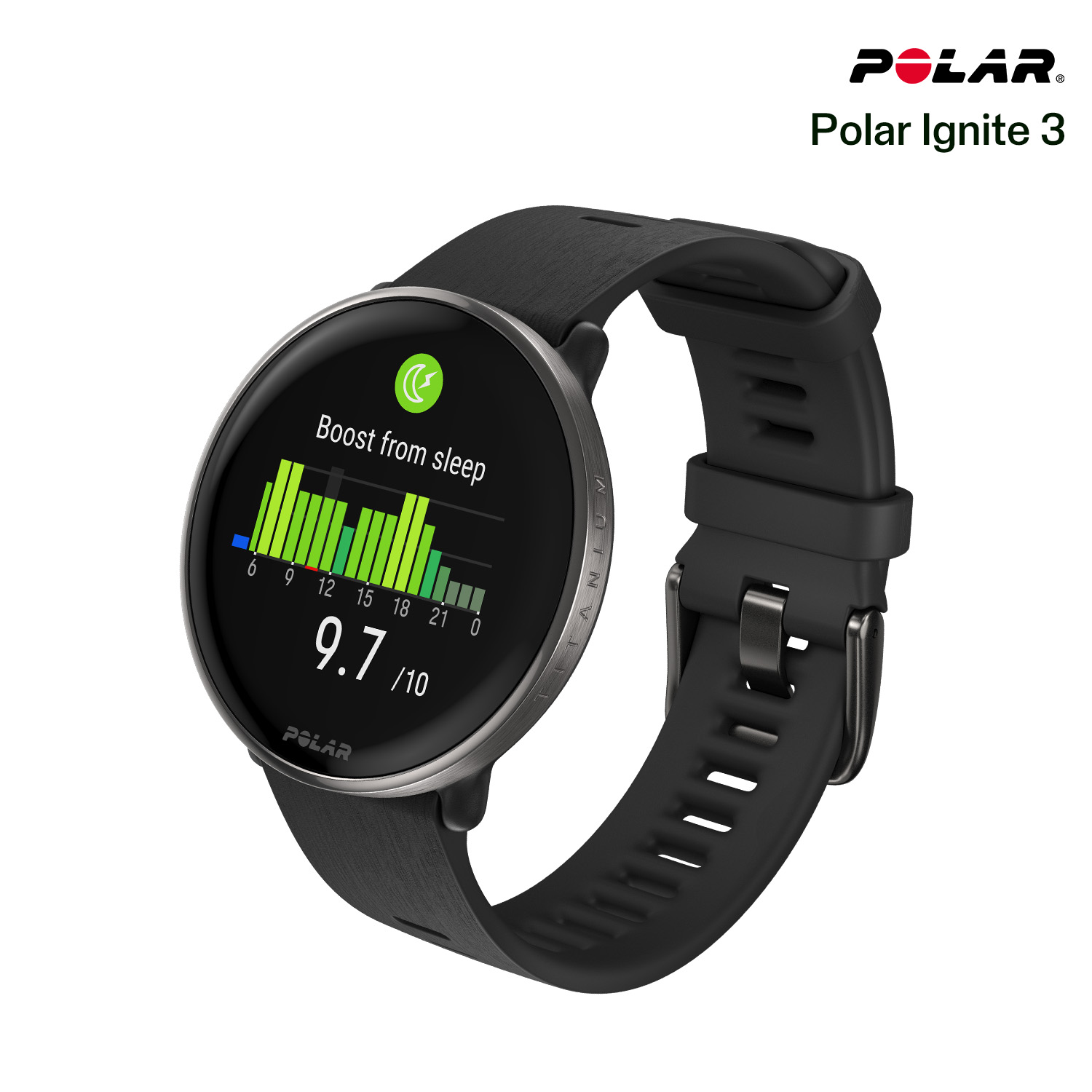 【ポラール公式】Polar Ignite 3 Titan スポーツ・ヘルスケア GPS スポーツウォッチ 軽量 有機EL タッチディスプレイ iPhone Android対応【日本正規品】|ポラール 公式 店