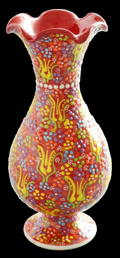 クリスタル　ダルク　花瓶　ルビー　 切子　ルビークリスタル　フラワーベース クリスタル ダルク 花瓶 ルビー 切子 ルビークリスタル フラワー