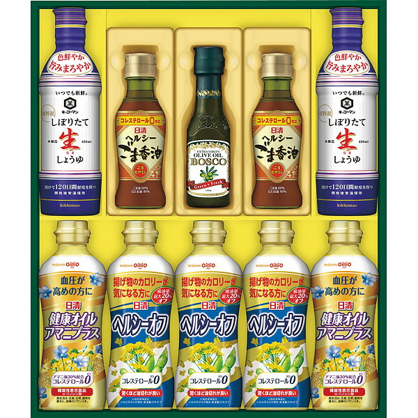 日清　ヘルシーオイル＆キッコーマン生しょうゆギフト