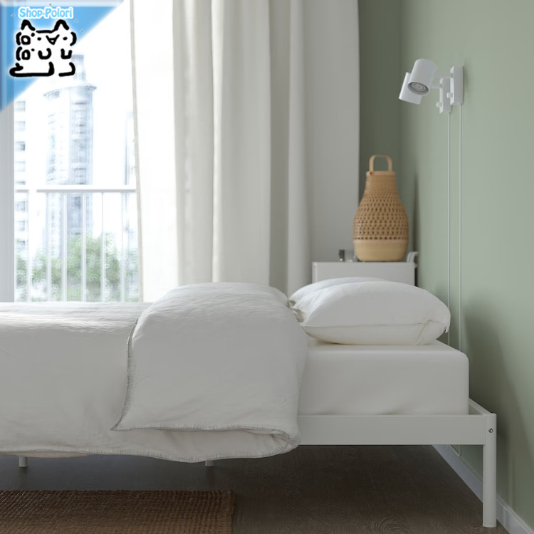 イケア　セミダブルベッド　ホワイトベッド　IKEA MALM マルム ベッドフレーム, ホワイト, 97x196 cm - IKEA
