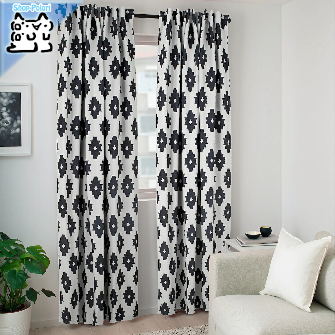 楽天市場】【 IKEA - イケア -】DYTAG -ディトーグ- カーテン1組