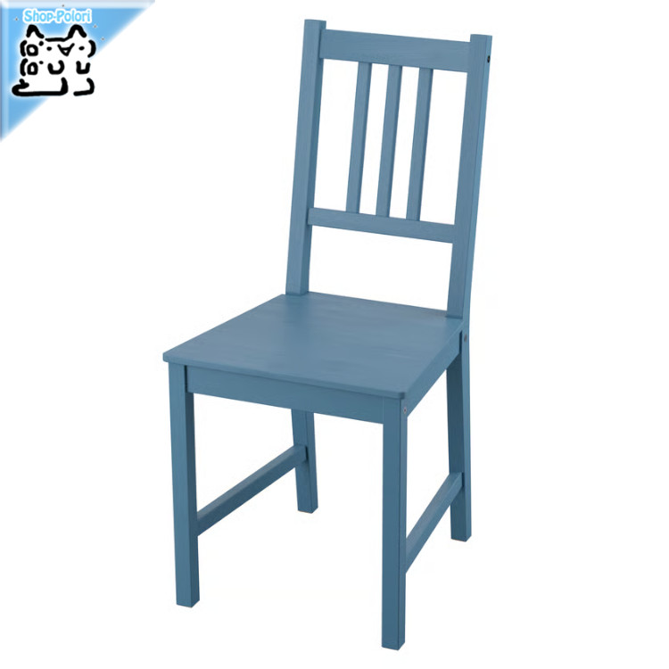 【 IKEA - イケア -】PINNTORP - ピントルプ - チェア ブルーステイン/パイン材 42x90 cm スツール ダイニングチェア (106.351.76)｜Shop-Polori 店 6,133円