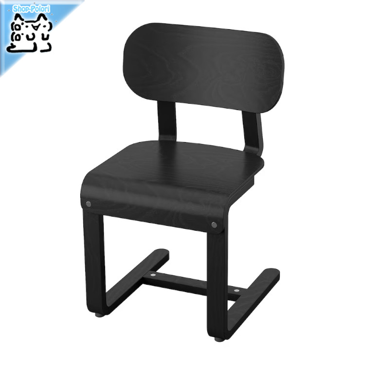【 IKEA - イケア -】LYCKAN -リッカン- チェア ブラック/バーチ材突き板 (605.692.25)｜Shop-Polori 店 16,380円