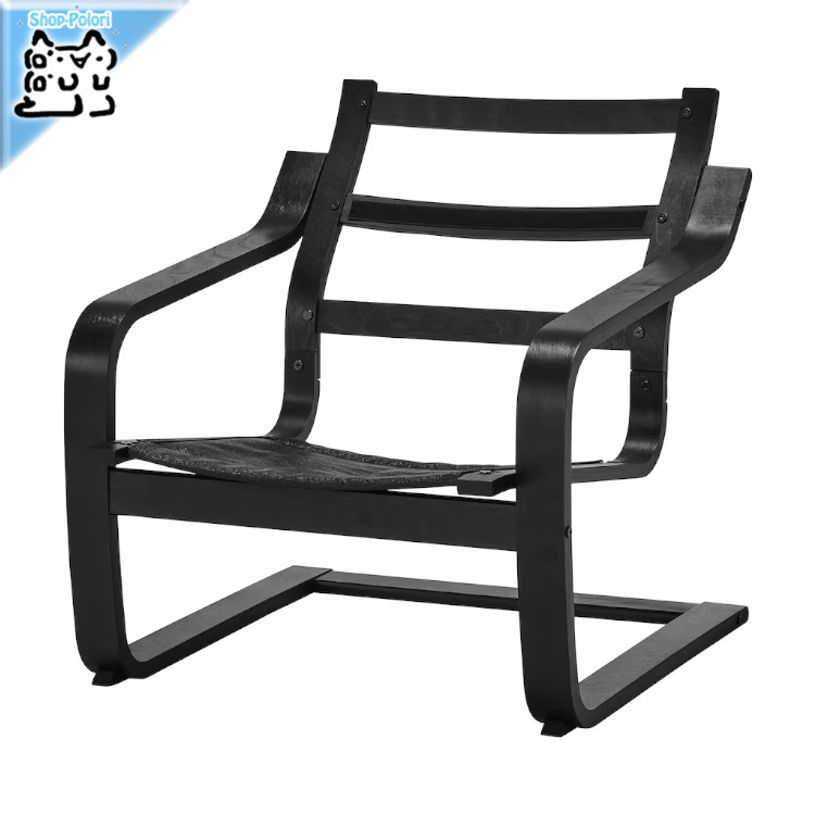 IKEAポエング POÄNG ポエング ロッキングチェア, バーチ材突き板/ヒッラレド