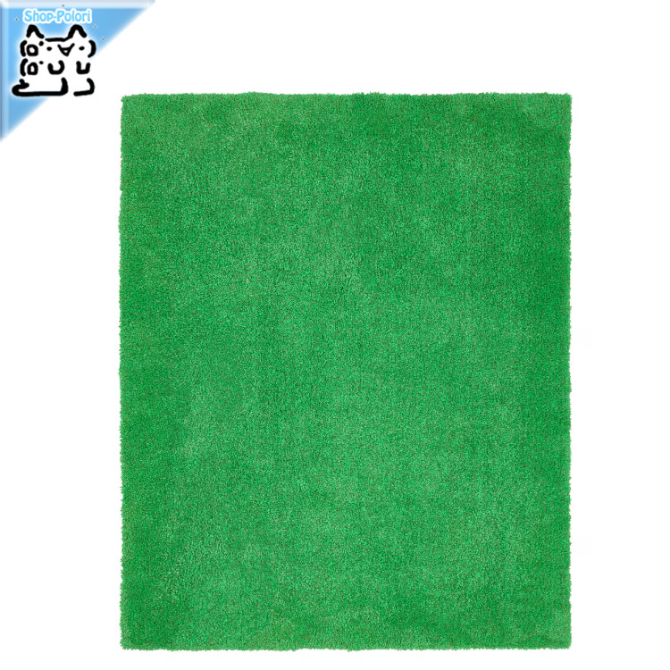 IKEA ラグ 270×200 グリーン moskitgraes-rug-low-pile-green
