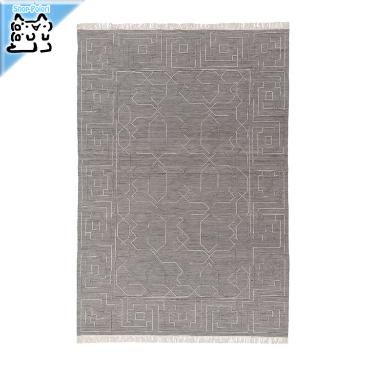KLASSRUM クラスルムラグ 平織り,ホワイト/グリーン,133x195cm 楽天市場】【 IKEA - イケア -】KLASSRUM -クラスルム- ラグ