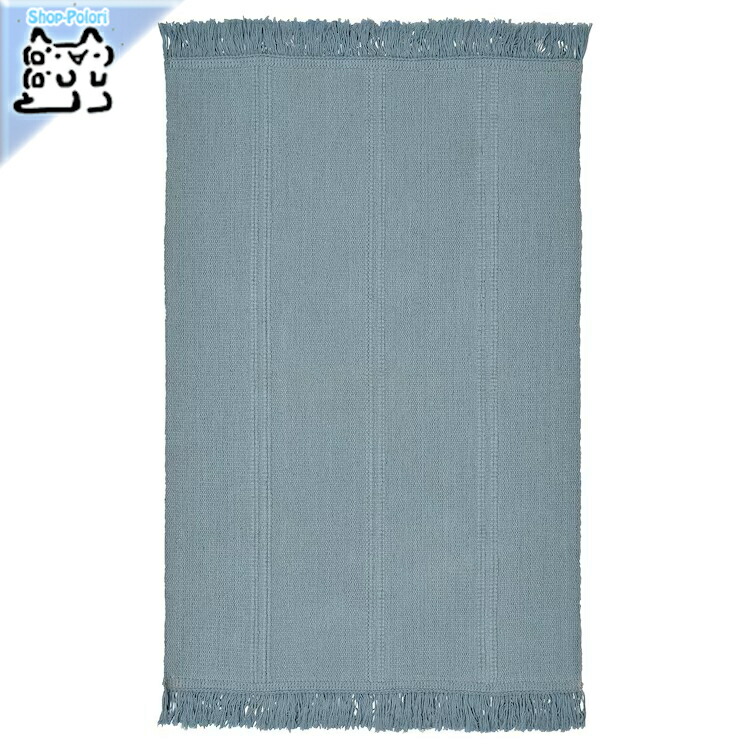 IKEA RIDSTIG リードスティグ ラグ 平織り 133x195 cm RIDSTIG rug, flatwoven, gray/off-white, 2'7