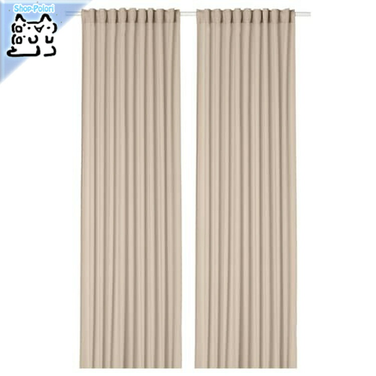 楽天市場】[IKEA/イケア/通販]BEKRAFTA ベクレフタ ダブルカーテン
