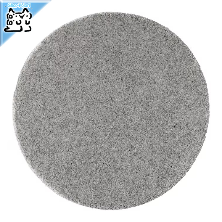 【 IKEA - イケア -】STOENSE -ストエンセ- ラグ パイル短 ミディアムグレー 130 cm 絨毯 カーペット (604.268.30)|Shop-Polori 店