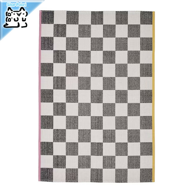 KLASSRUM クラスルムラグ 平織り,ホワイト/グリーン,133x195cm KLASSRUM rug, flatwoven, white/green, 4'4