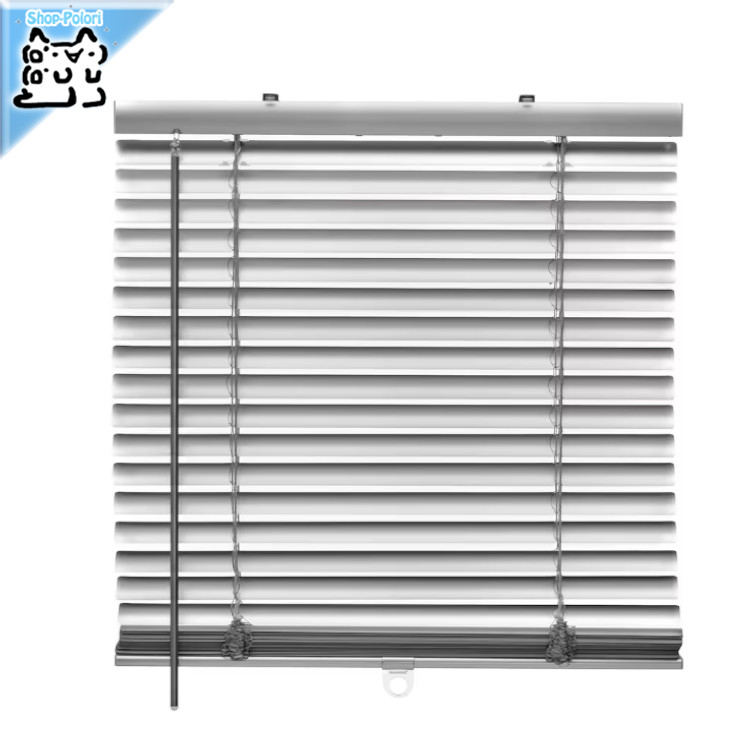【 IKEA - イケア -】VECKLARFLY -ヴェックラルフリー- ベネチアンブラインド アルミニウム 60x155 cm（605.859.75）