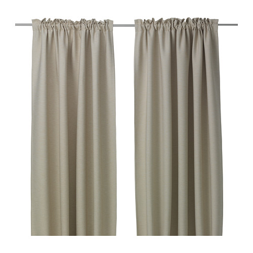 【 IKEA - イケア -】VILBORG -ヴィルボリ- 遮温 カーテン 1組 ベージュ 145x250 cm (802.975.54) 7,811円