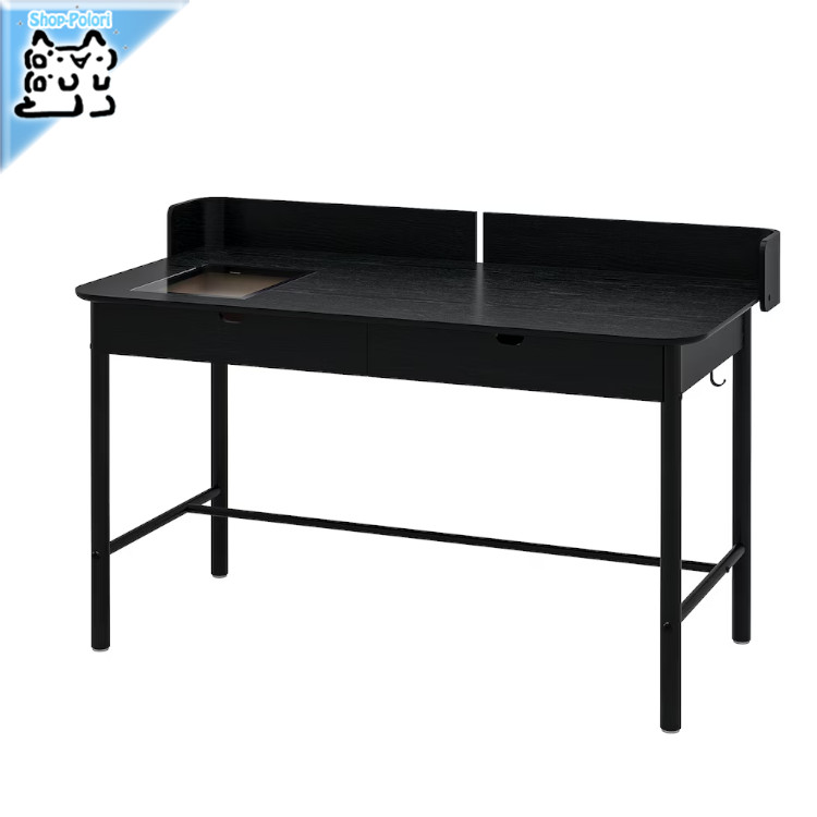 楽天市場】IKEA イケアHAUGA ハウガ デスク, ベージュ100x84