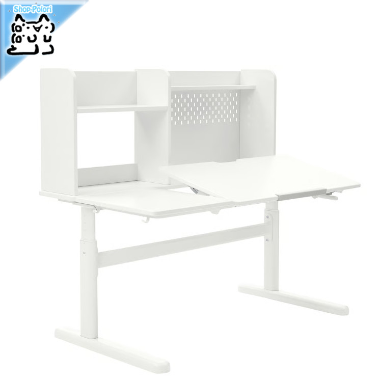 【 IKEA - イケア -】BERGLARKA -ベリレルカ- デスク ホワイト/傾斜式 120x70 cm (094.886.71)｜Shop-Polori 店