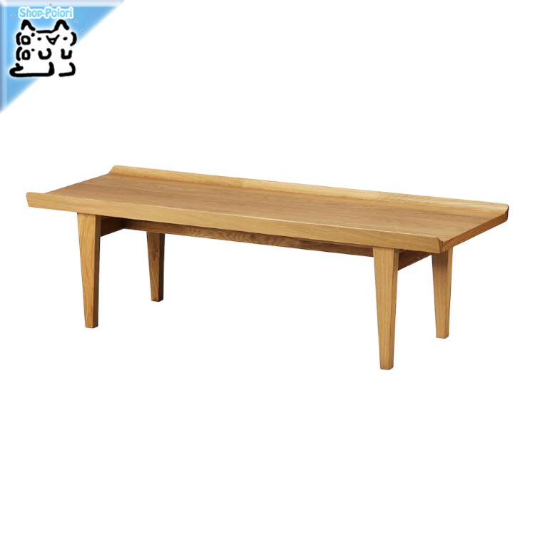 【 IKEA - イケア -】GUTTANE -グッタネ- コーヒーテーブル オーク 116x39 cm (205.877.21)