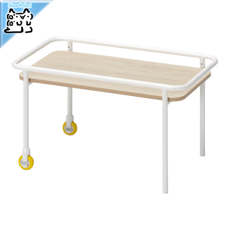 IKEA JARLASA イェルローサ サイドテーブル キャスター付き IKEA JÄRLÅSA イェルローサ ソファサイドテーブル キャスター付き［2色