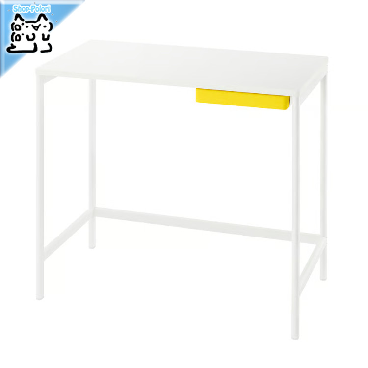 【 IKEA - イケア -】ENKROKEN -エンクローケン- デスク ホワイト 85x56x75 cm (505.970.83)｜Shop-Polori 店