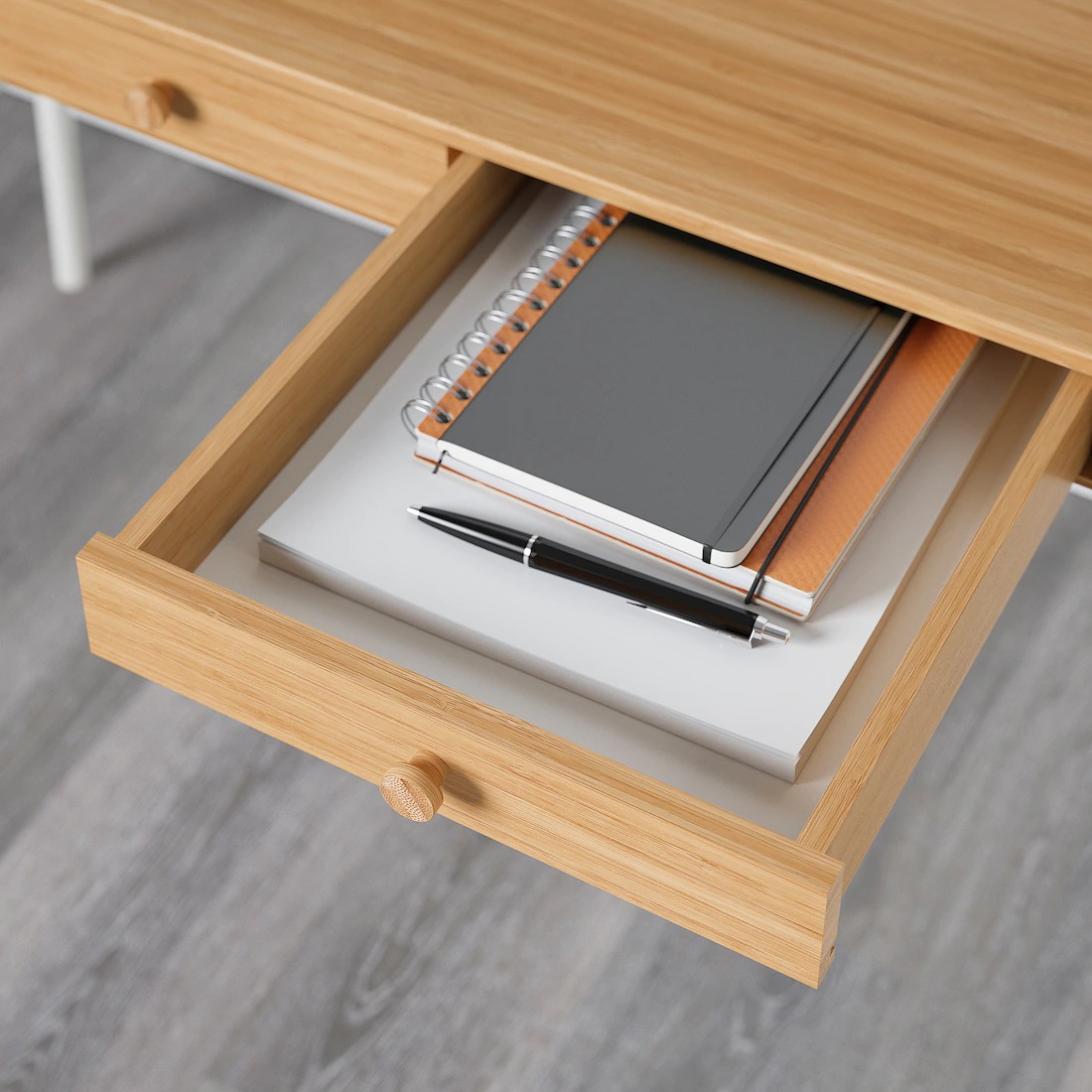 IKEA - イケア -】LILLASEN -リルオーセン- 机 デスク 竹 102x49 cm PC  