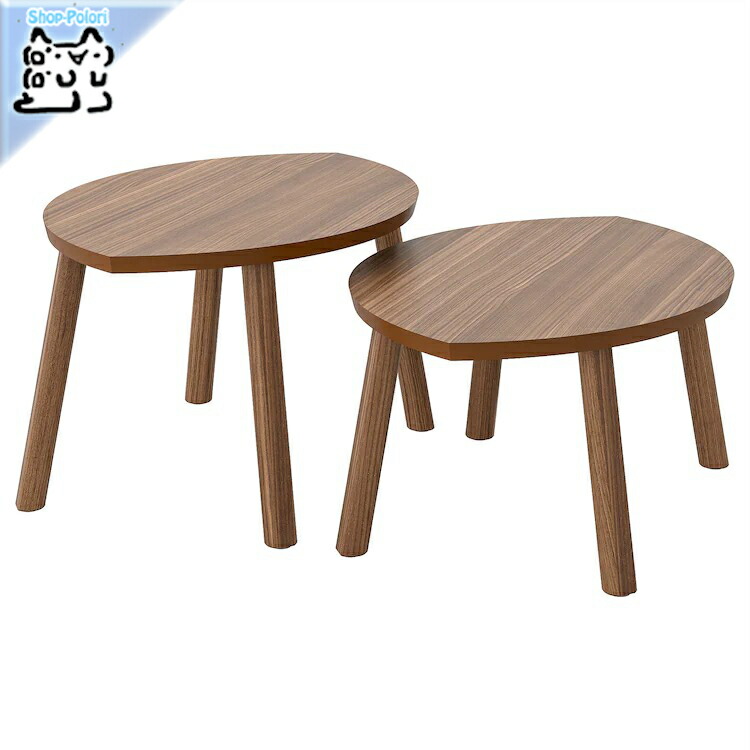 IKEA SVALSTA スヴァルスタ　ネストテーブル2点セット　バーチ材突き板 楽天市場】イケア IKEA SVALSTA ネストテーブル2点セット バーチ